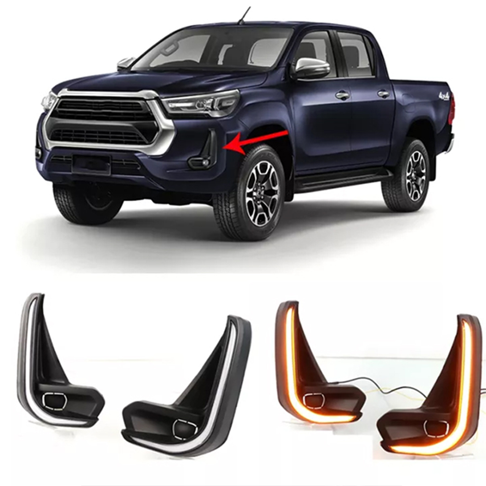 Toyota Revo LED DRL Matt Black V2 Model 2021-2024