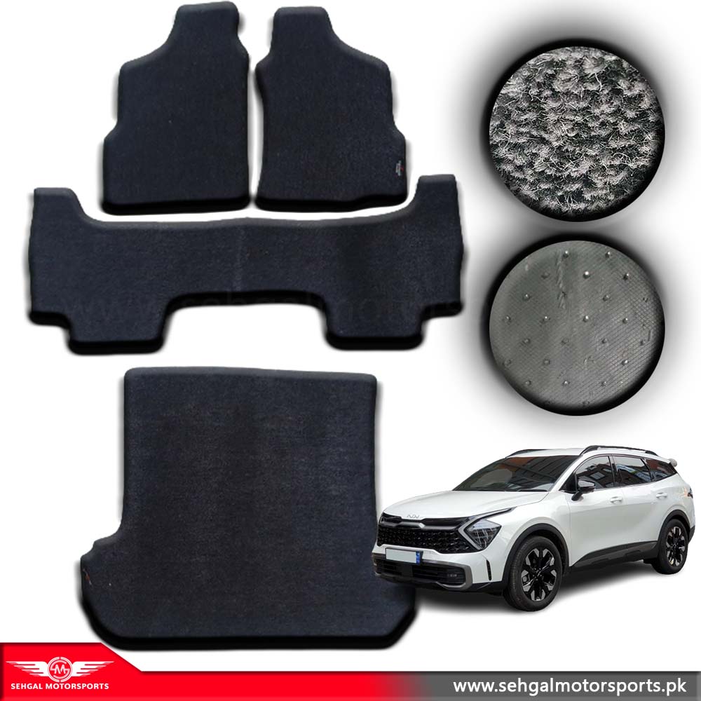 Kia Sportage Carpet Floor Mat Special Black/Gray (5 Seat) Model 2019-2022