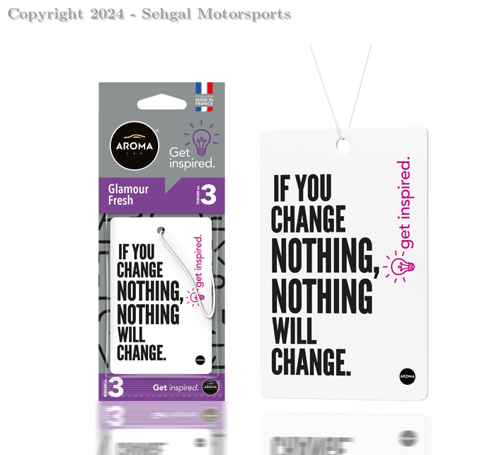 Aroma Get Inspired Perfumed Hanging Card (Glamour Fresh )