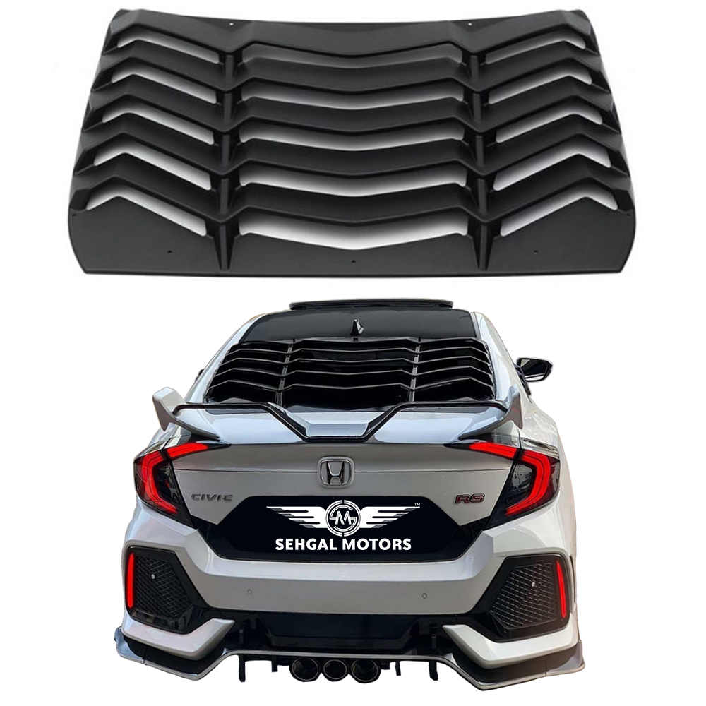 Honda Civic Louver Back Screen Rack Evo Style - Model 2016-2021