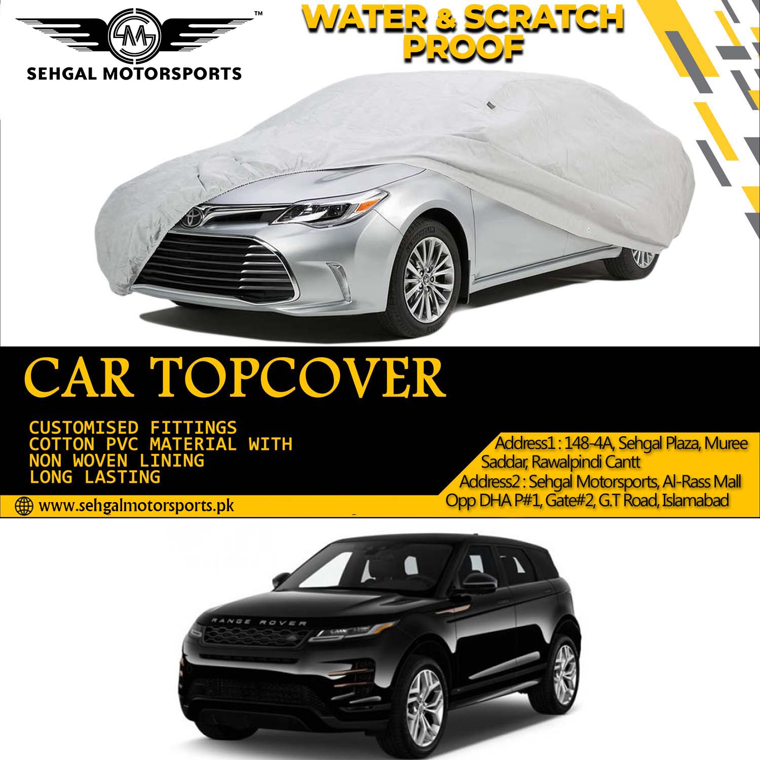 Range Rover Evoque Top Cover Micro Fiber Model 2022