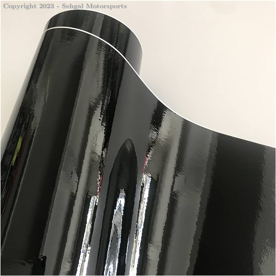 COLOR CARD PET Ninyle WRAPPING Film PINO BLACK Running Feet (1x5')