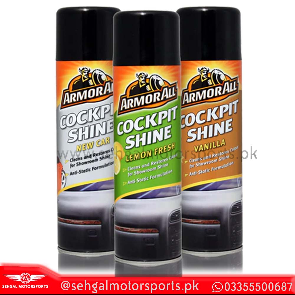 Armor All Cockpit Shine Vanilla Scent 500ML