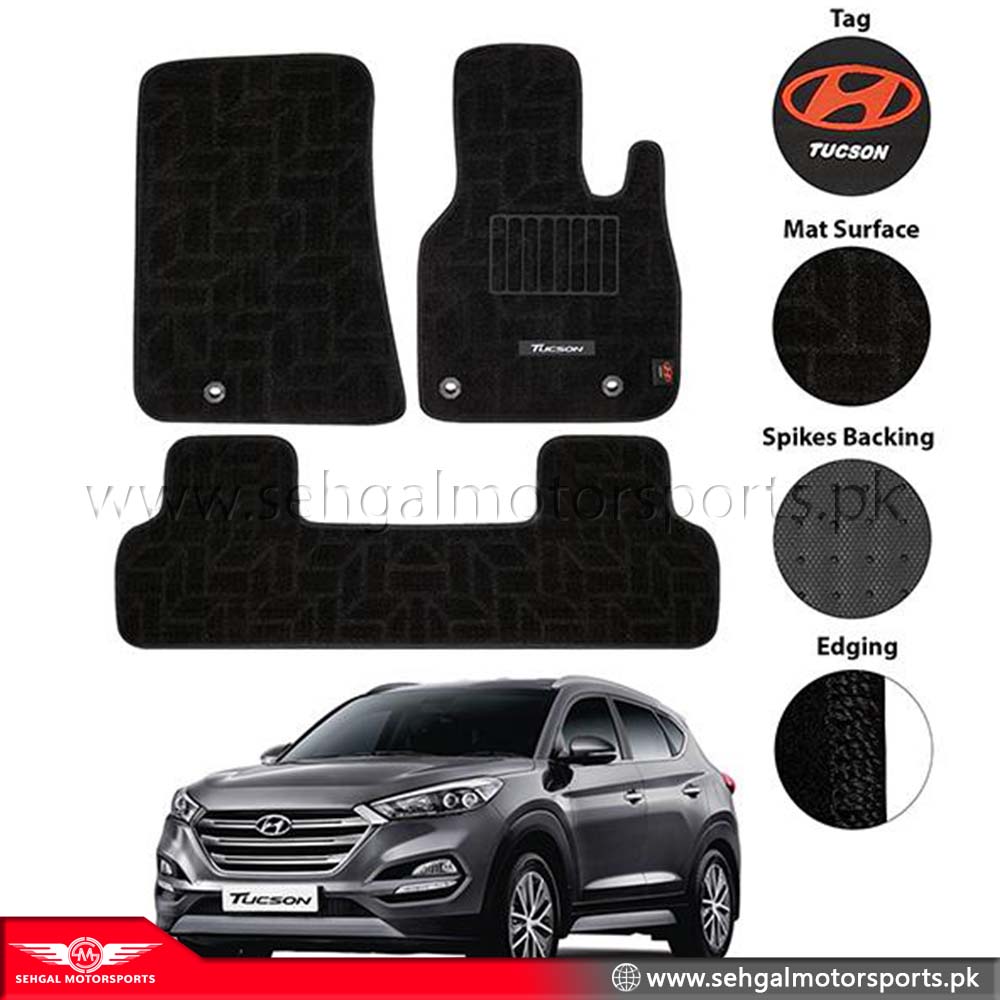 Hyundai Tucson Carpet floor Mat Special Black/Gray Model 2021-2022