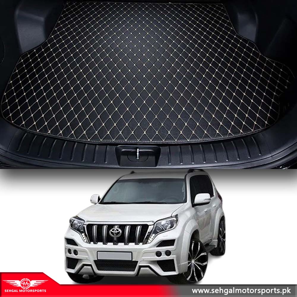 Toyota Prado FJ150 7D Eco Trunk Mat Black with Beige Model 2009-2020
