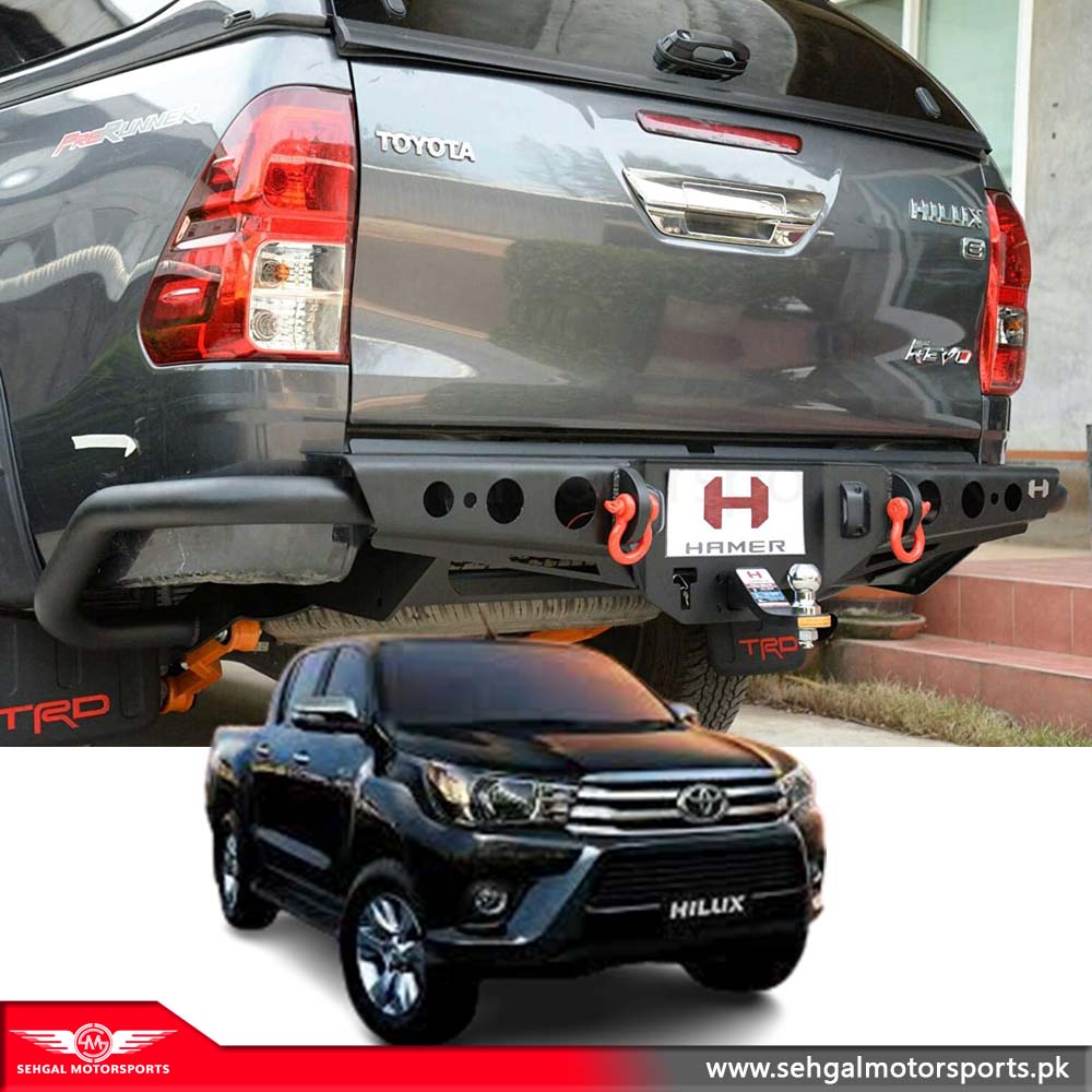 Toyota Hilux Revo Back Bumper Hamer V1 Double pipe Model 2017-2021 Pk