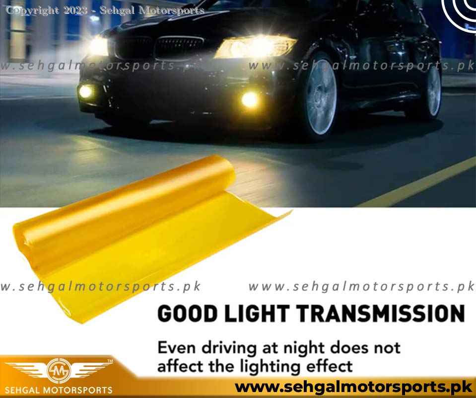 Head Light Smoke Paper Yellow