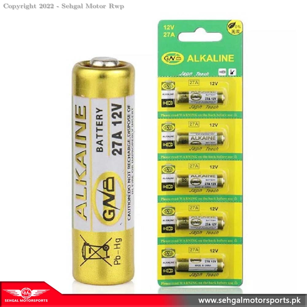 Car Remote Cell 27A Alkaline 12v