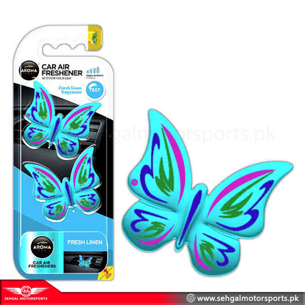 Aroma Butterfly Car Air Freshener Fresh Linen