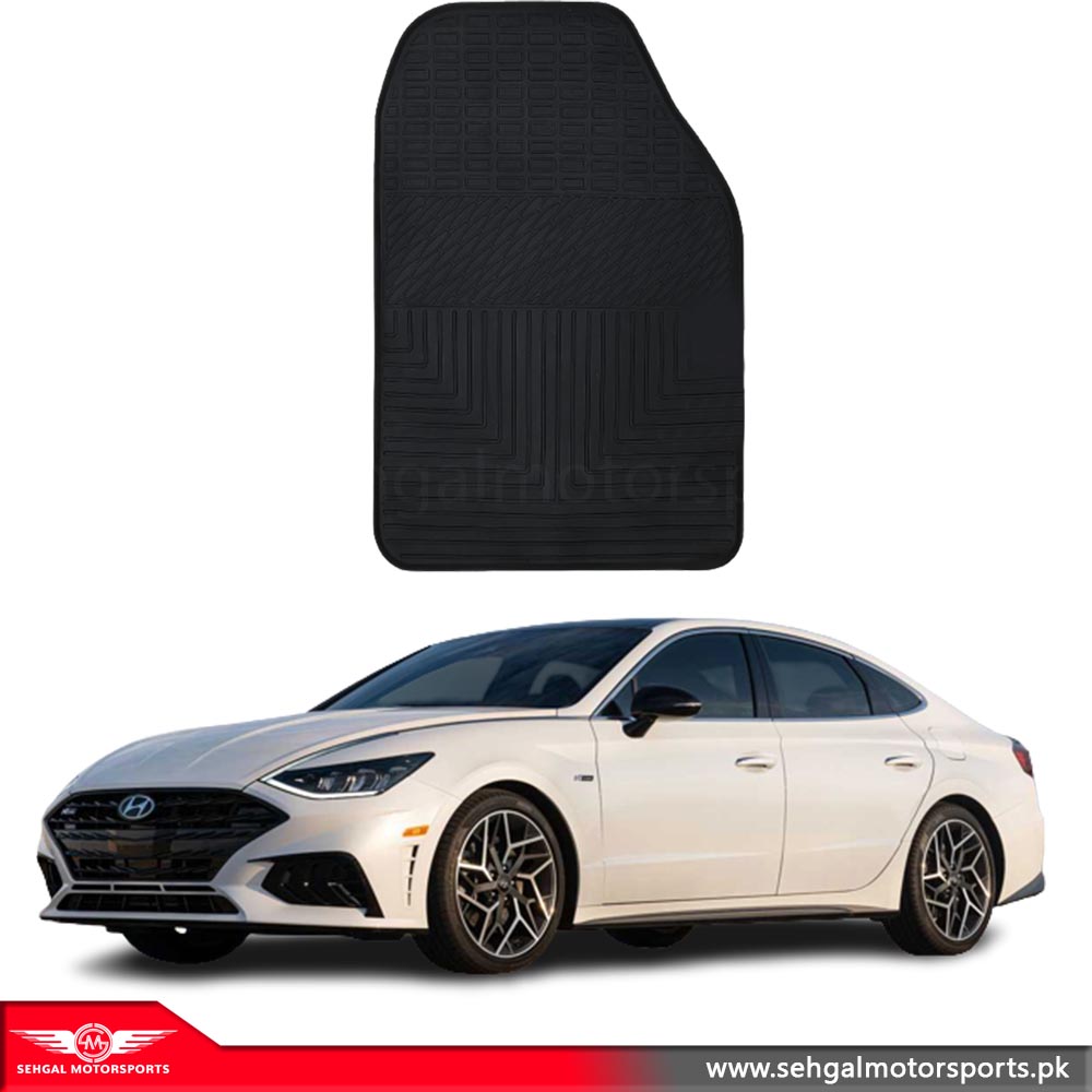 Hyundai Sonata Latex rubber Mat Black Model 2019-2022