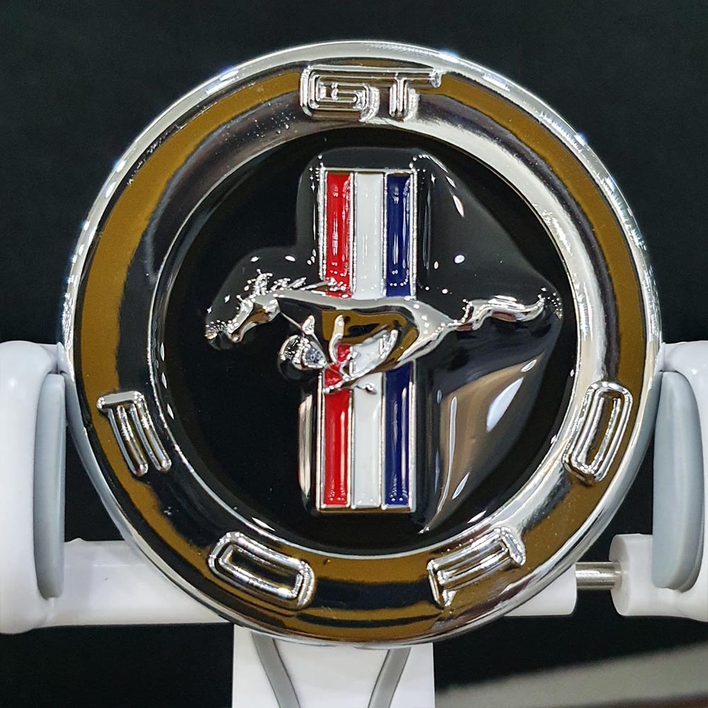 Mustang Monogram Chrome Emblem | Decel | Monogram | Logo