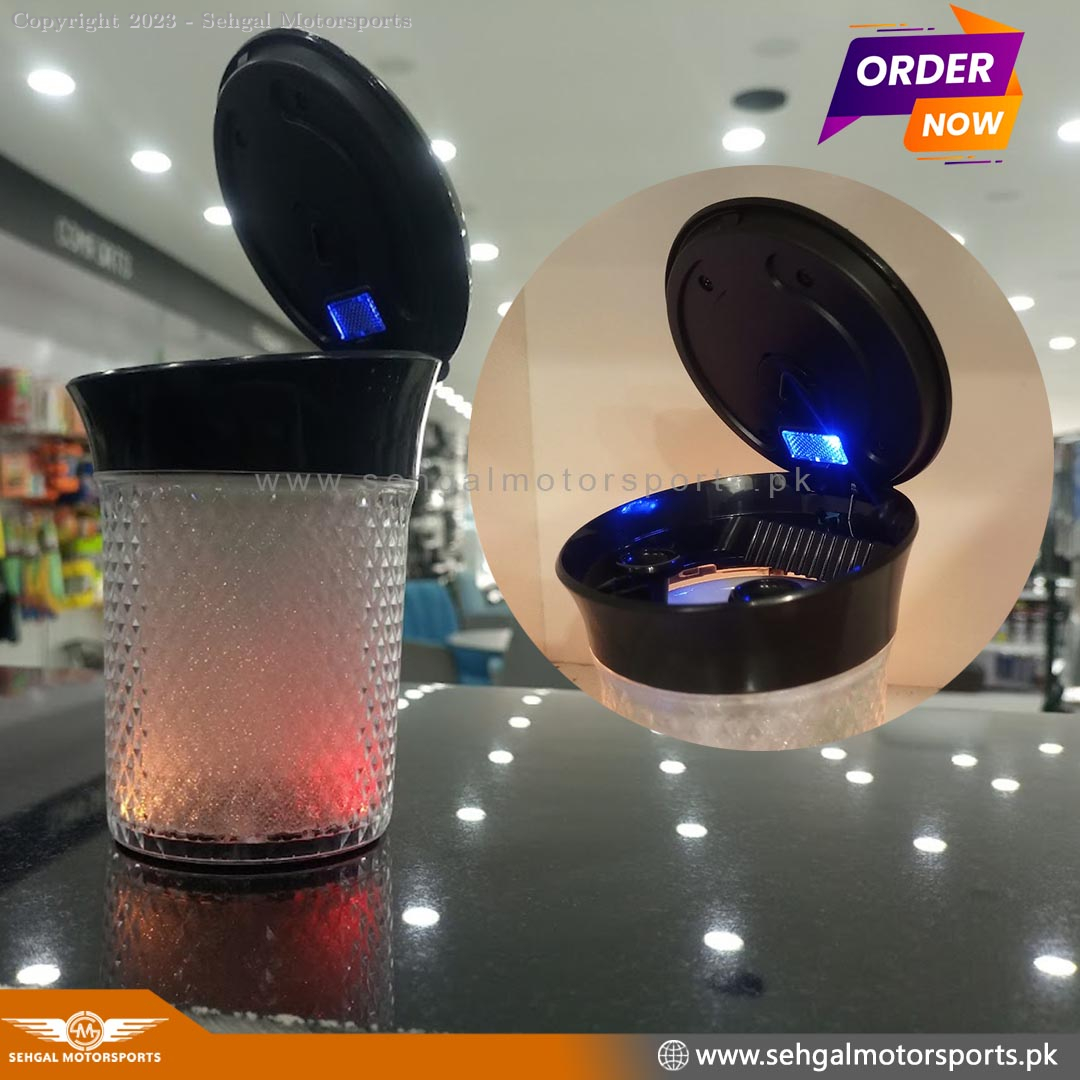 Solar Car Ashtray Portable Disco Led