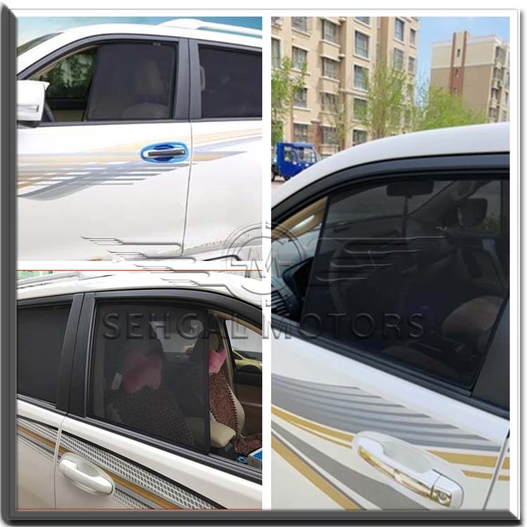 Toyota Prado FJ120 Foldable & Flexible Sunshade without Logo - Model 2009-2018