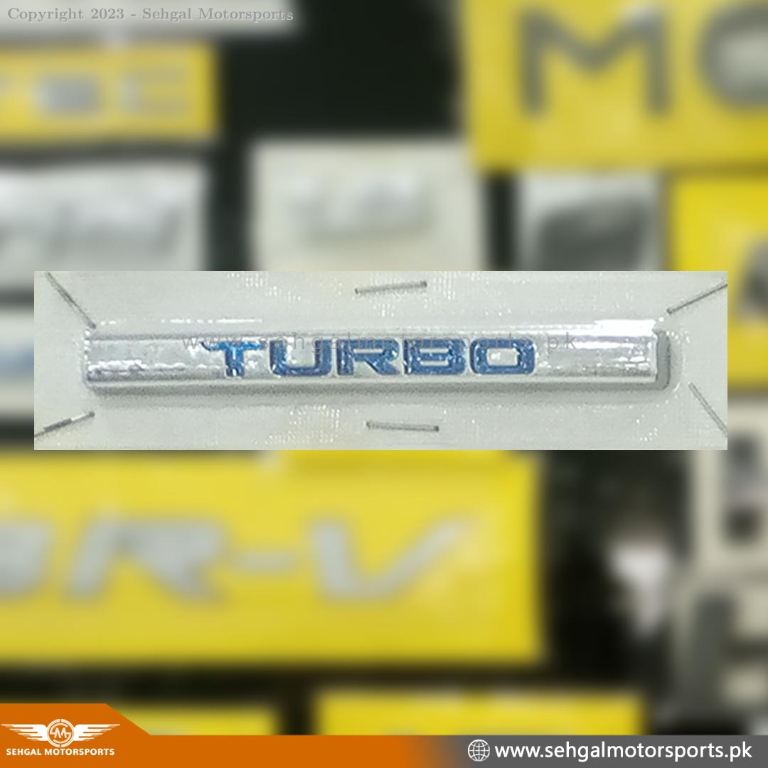 Civic "Turbo" Alphabets (Chrome)