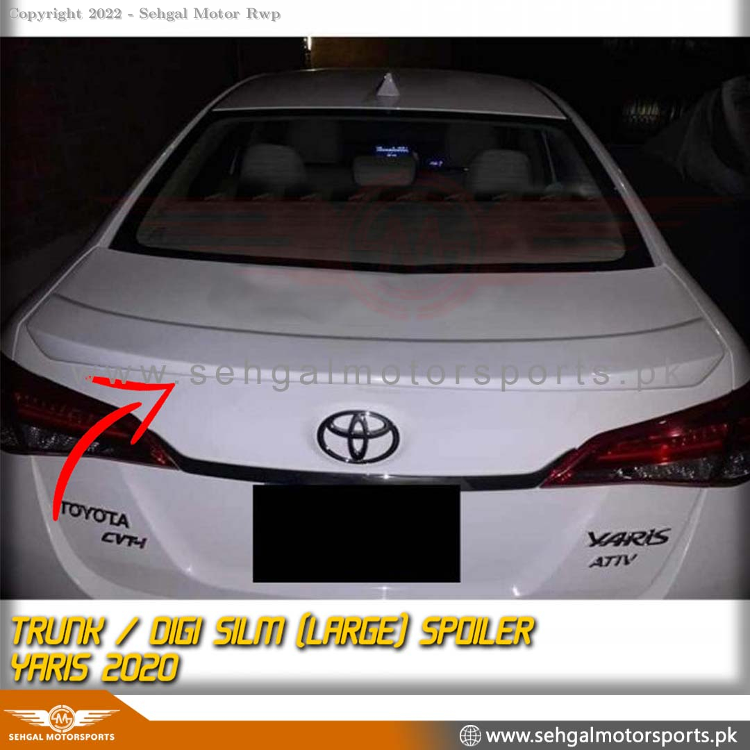Toyota Yaris Trunk Spoiler V2 Un-Painted (PK) Model 2019-2021