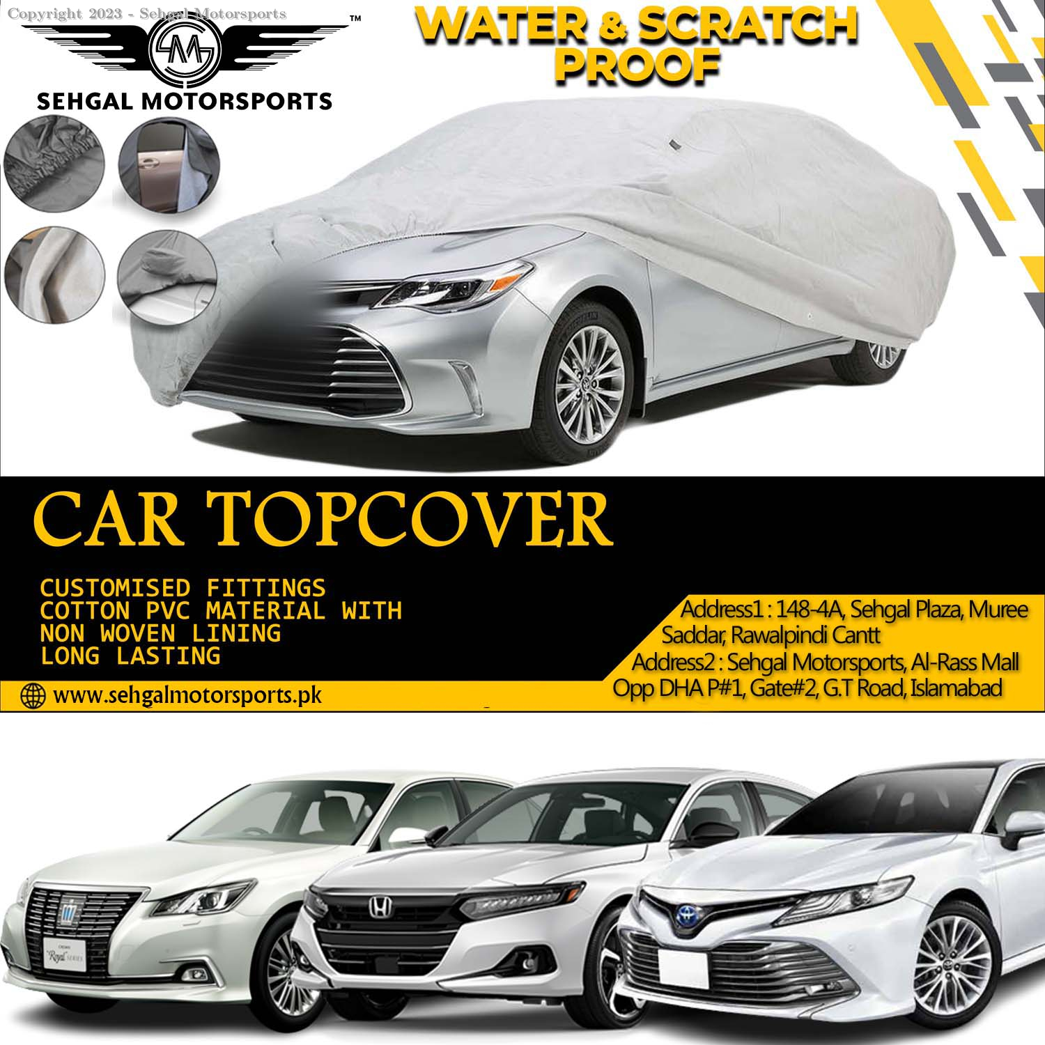Local XL TOP COVER FY-06 ACCORD / CAMRY / CROWN