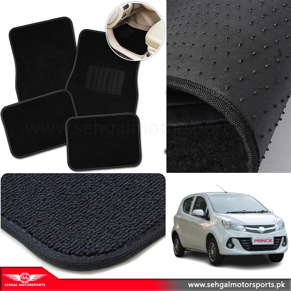 PRINCE PEARL Carpet 7D floor MAT Black with red Stitch Model 2021-2022