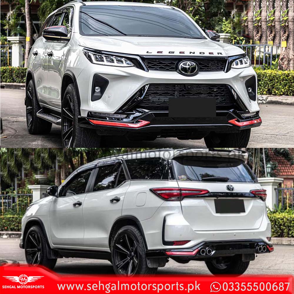 Totota Fortuner Body Kit Legender Red Line Model 2017-2022