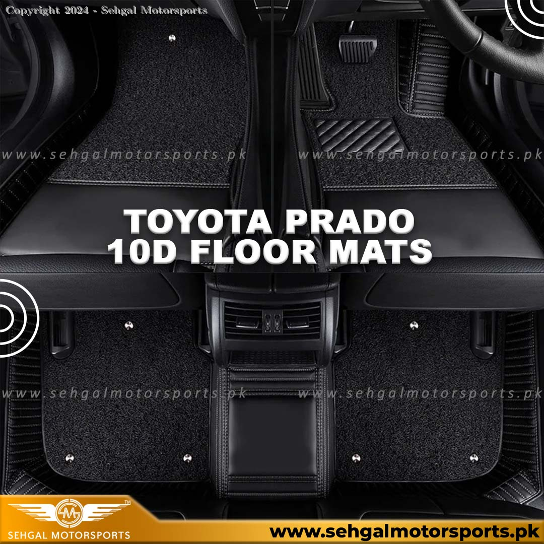 Toyota Prado FJ150 10D Floor Mat Black