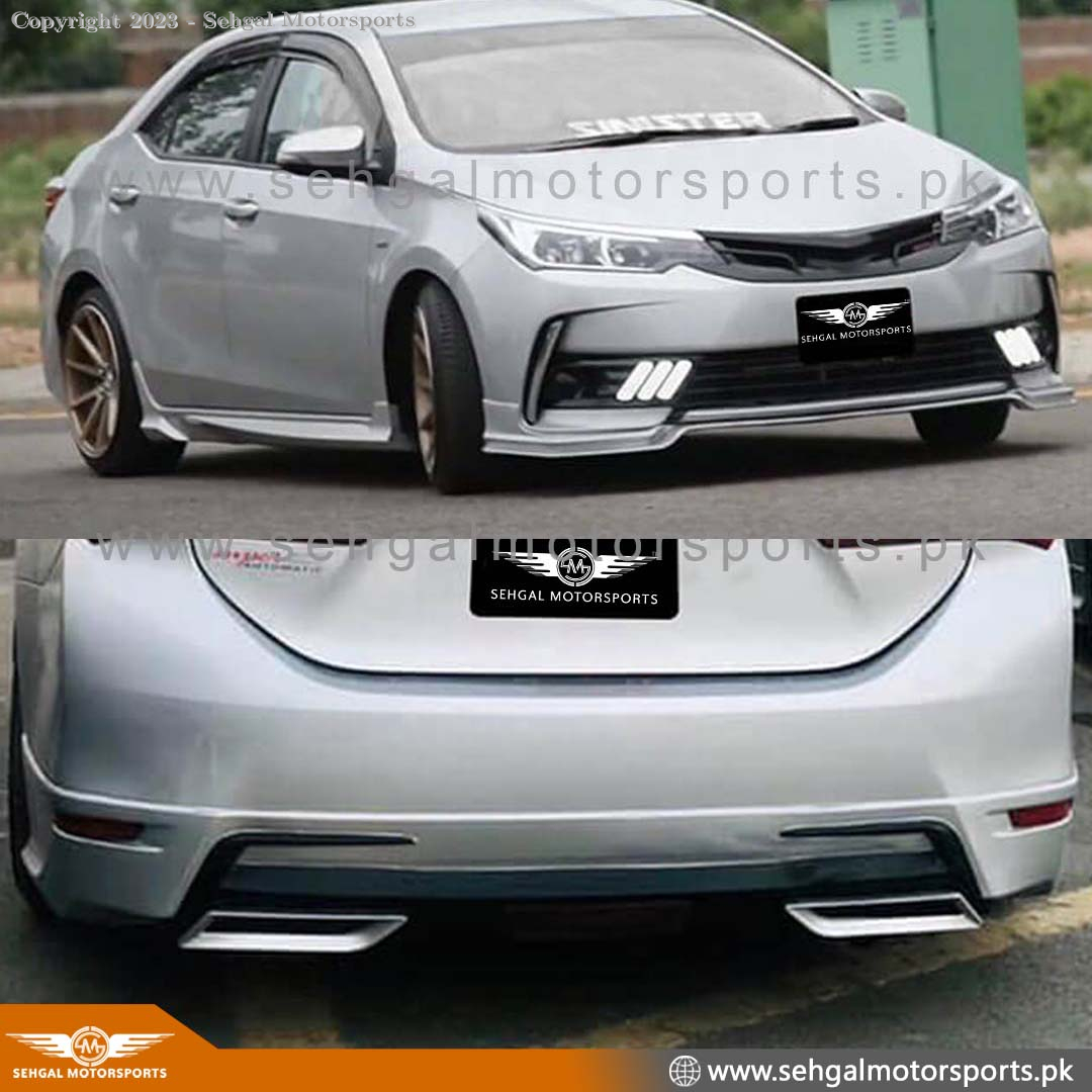 Toyota Corolla Body kit (F+B) Sports Style (Unpainted) Model 2014-2017 Taiwan