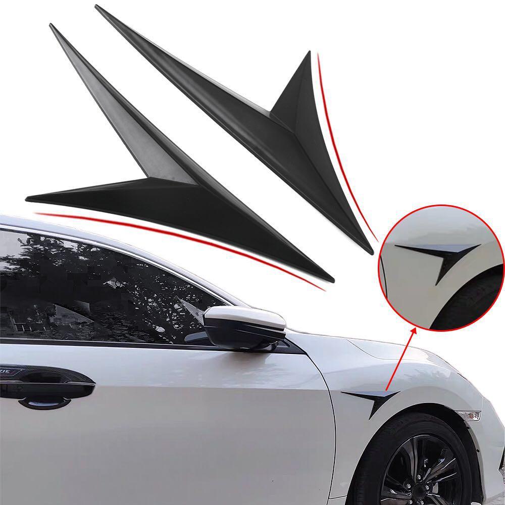 Honda Civic Fender Eye Brow Trim Black Model 2018-2022
