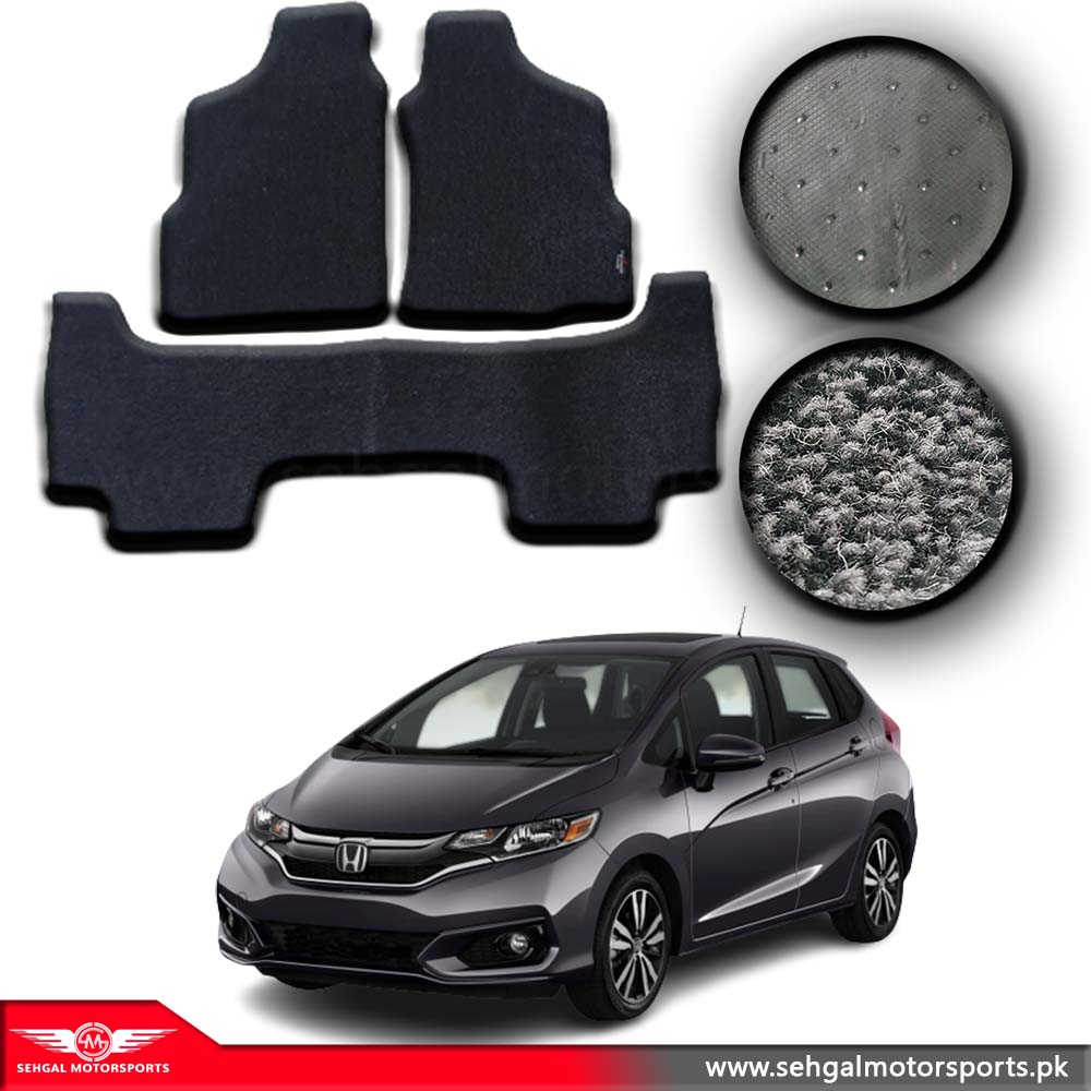 Honda Fit Carpet Floor Mat Special Black/Gray Model 2013-2018