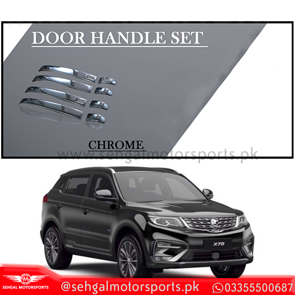 Proton X70 Door Handle Trim (4pcs Set) Chrome Model 2020-2022