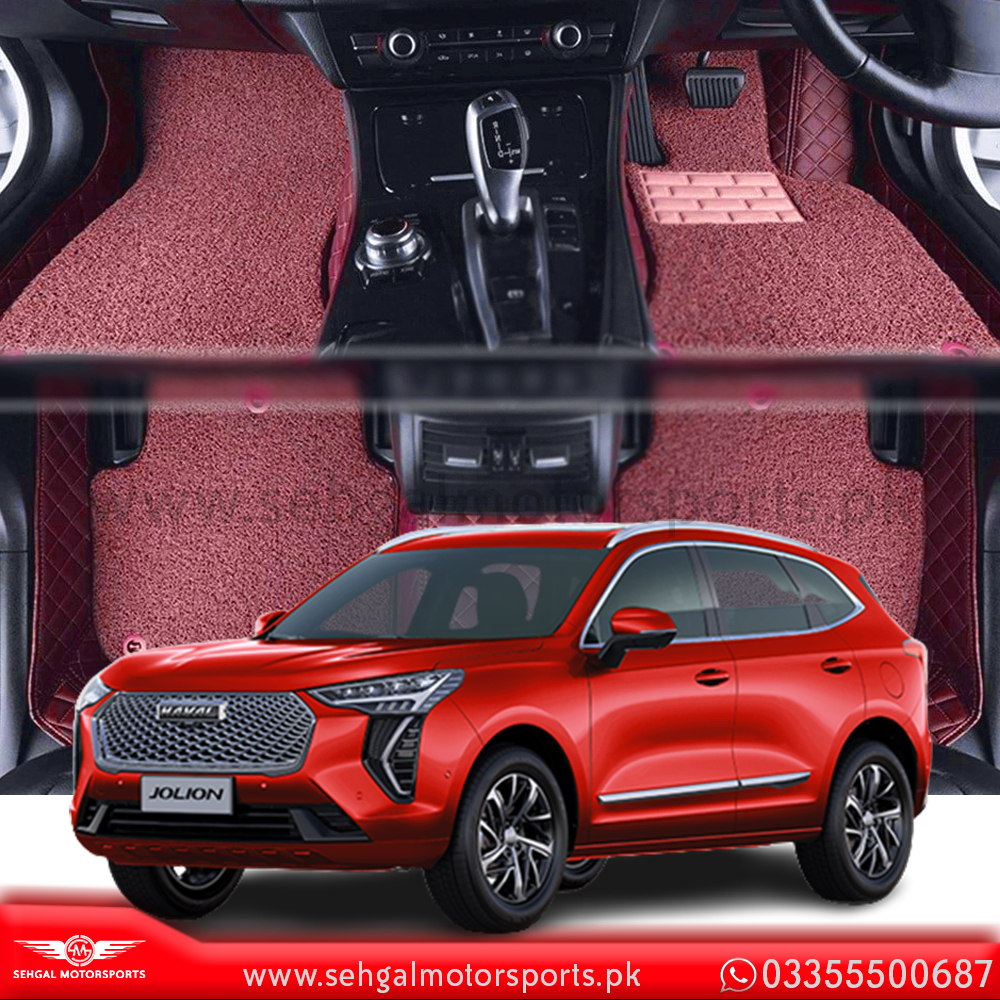 Haval Jolion Floor Mat Fur Grass Maroon Model 2021-2022