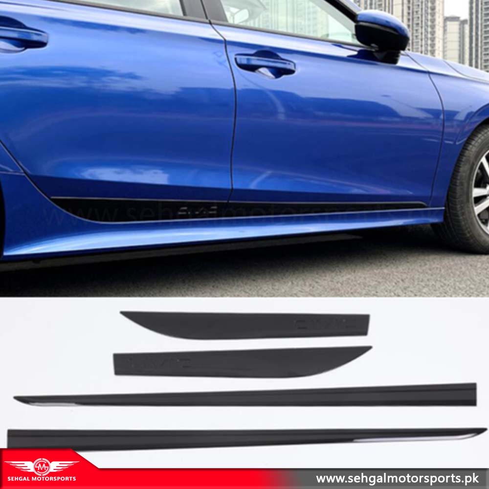 Honda Civic Door Molding Glossy Black Model 2022-2023
