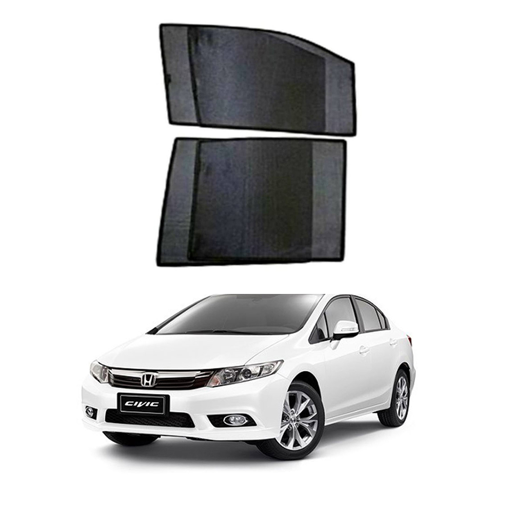 Honda civic side Sunshade Black without Logo Model 2012-2016