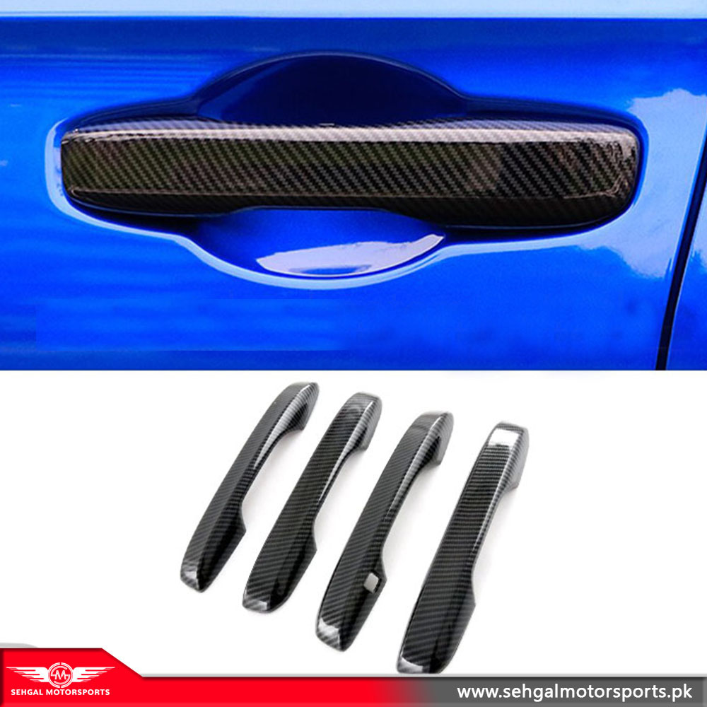 Honda Civic Door Handle Cover Carbon Fiber Model 2022-2023