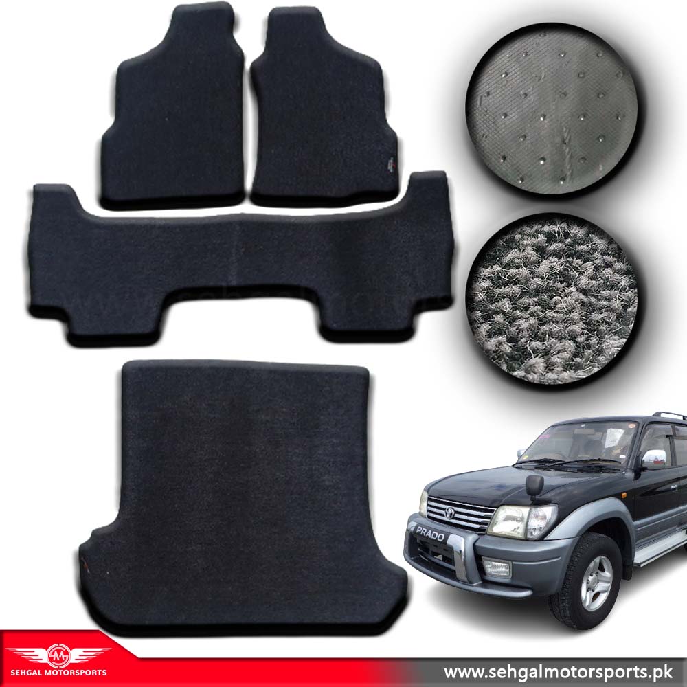 Toyota Prado FJ90 Carpet Floor Mat Special Black/Gray Model 1996-2002