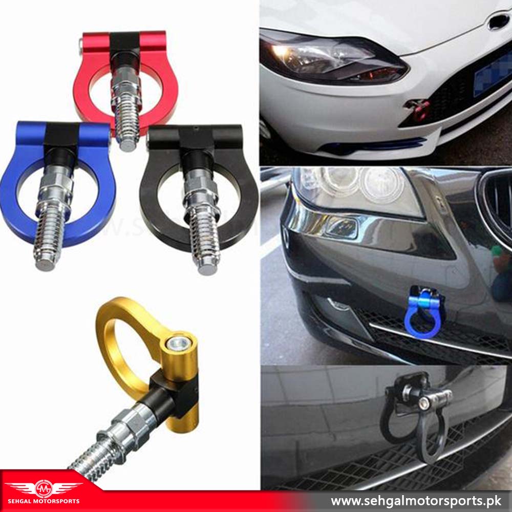 Universal Car / Jeep Tow Hook Metal Red
