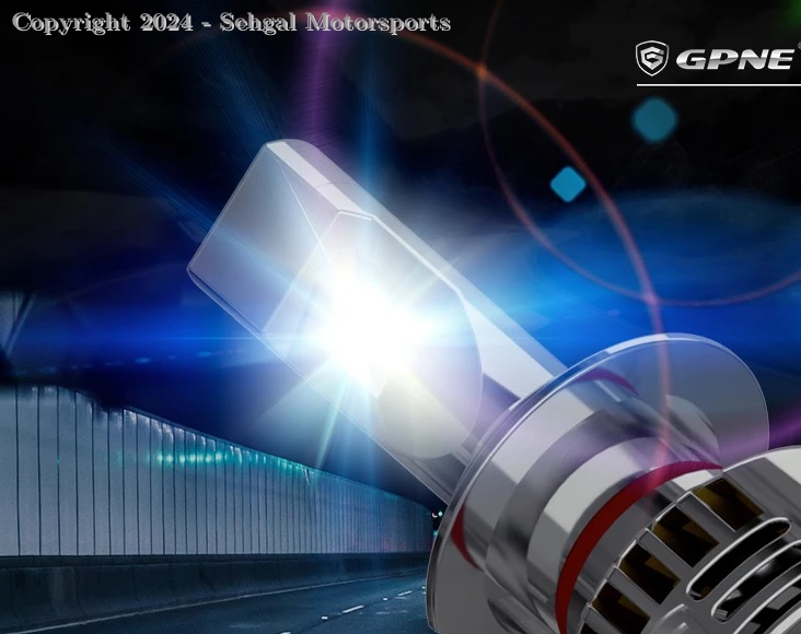 GPNE LED Headlight Bulb Socket H11, Model O3 (Red)