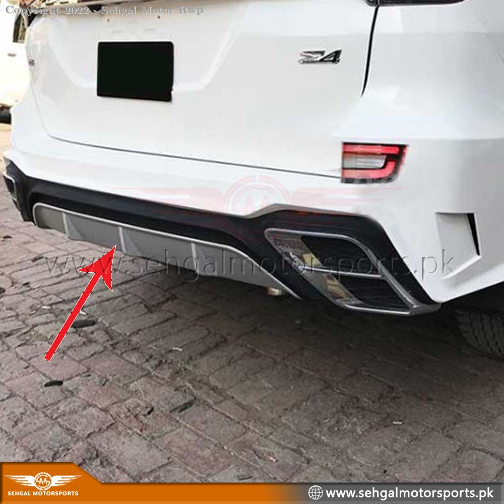 Toyota Fortuner Back Bumper V3 Black Model 2018