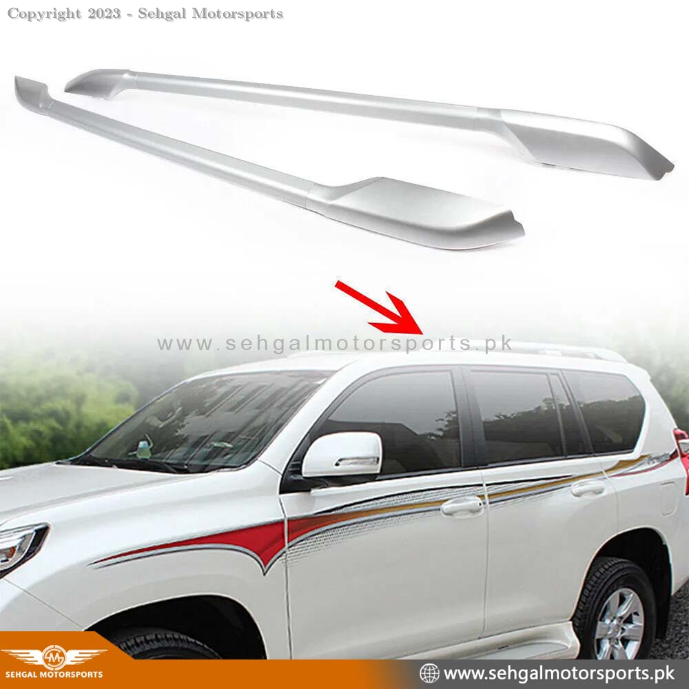 Toyota Prado FJ150 Roof Rail Silver Model 2018