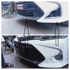 Toyota Corolla Front Bumper Chrome Trim Model 2017-2021