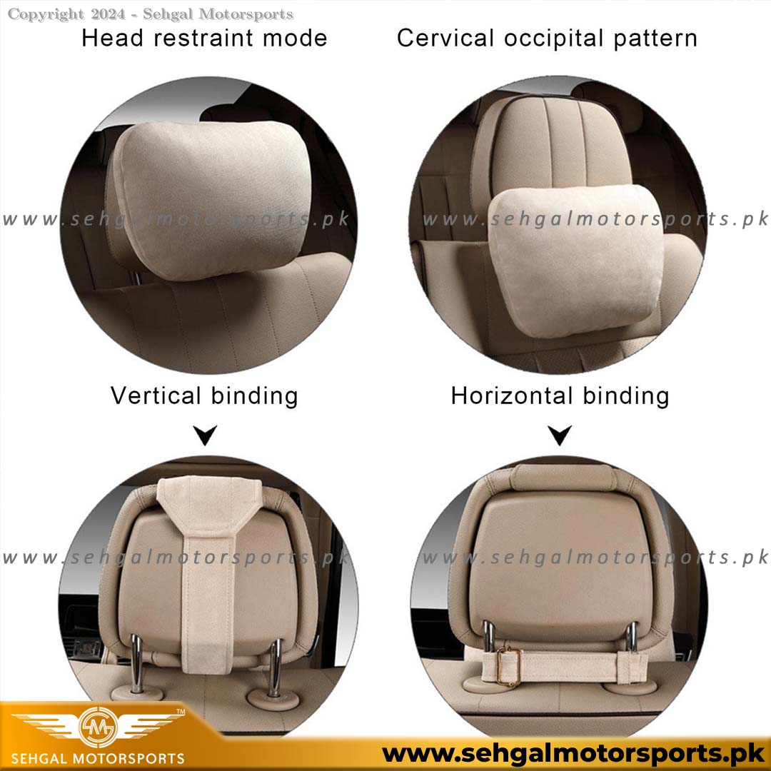 MotorSports Headrest ( Leather/Velvet ) China.