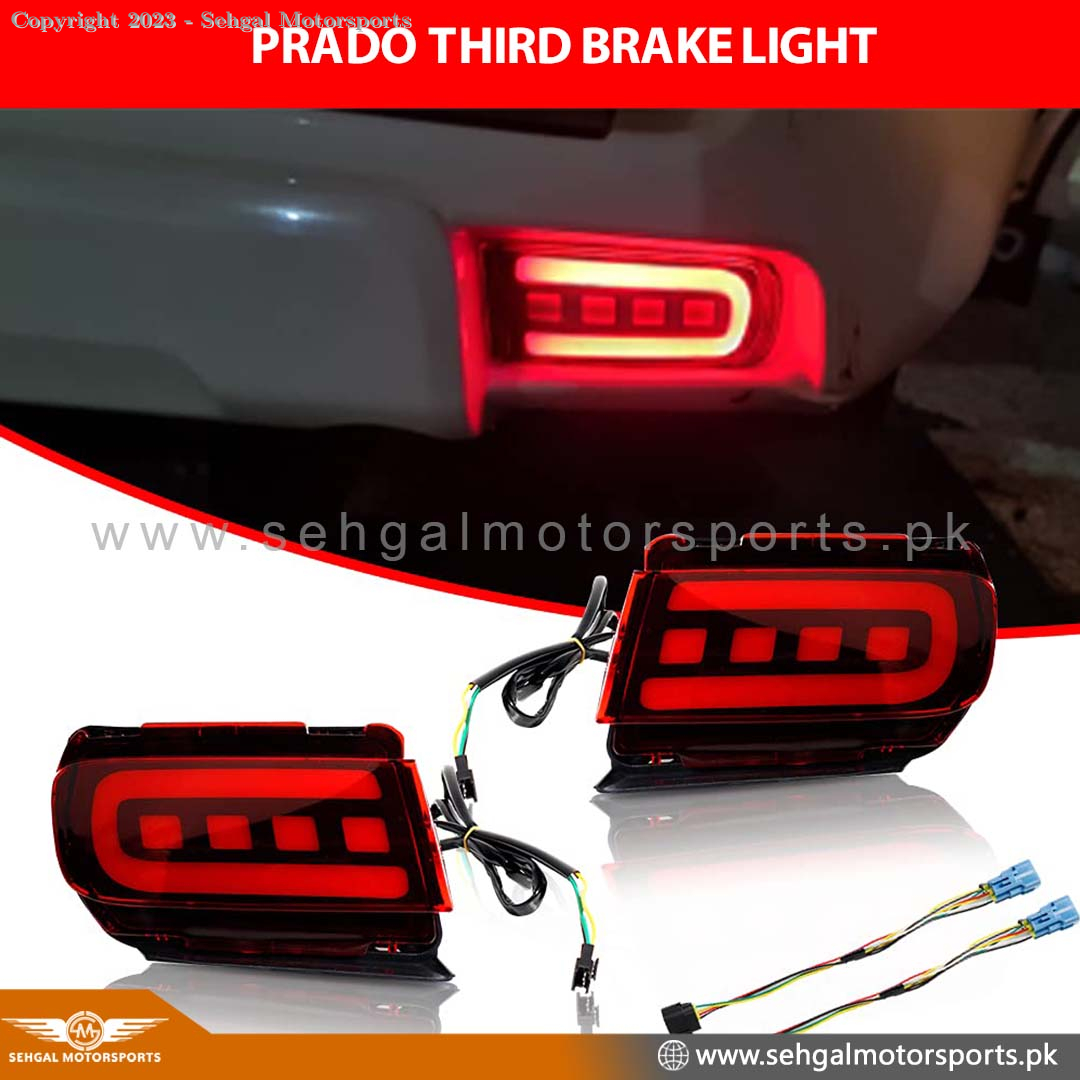 Toyota Prado FJ150 Back Bumper Reflector Lava Style Red Model 2009-2019