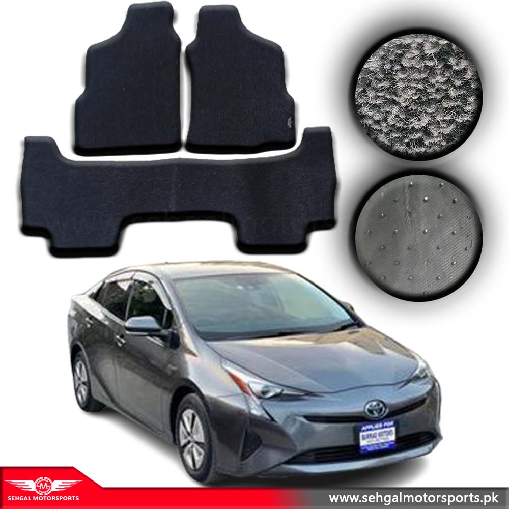 Toyota Prius Carpet Floor Mat Special Black/Gray Model 2016-2020