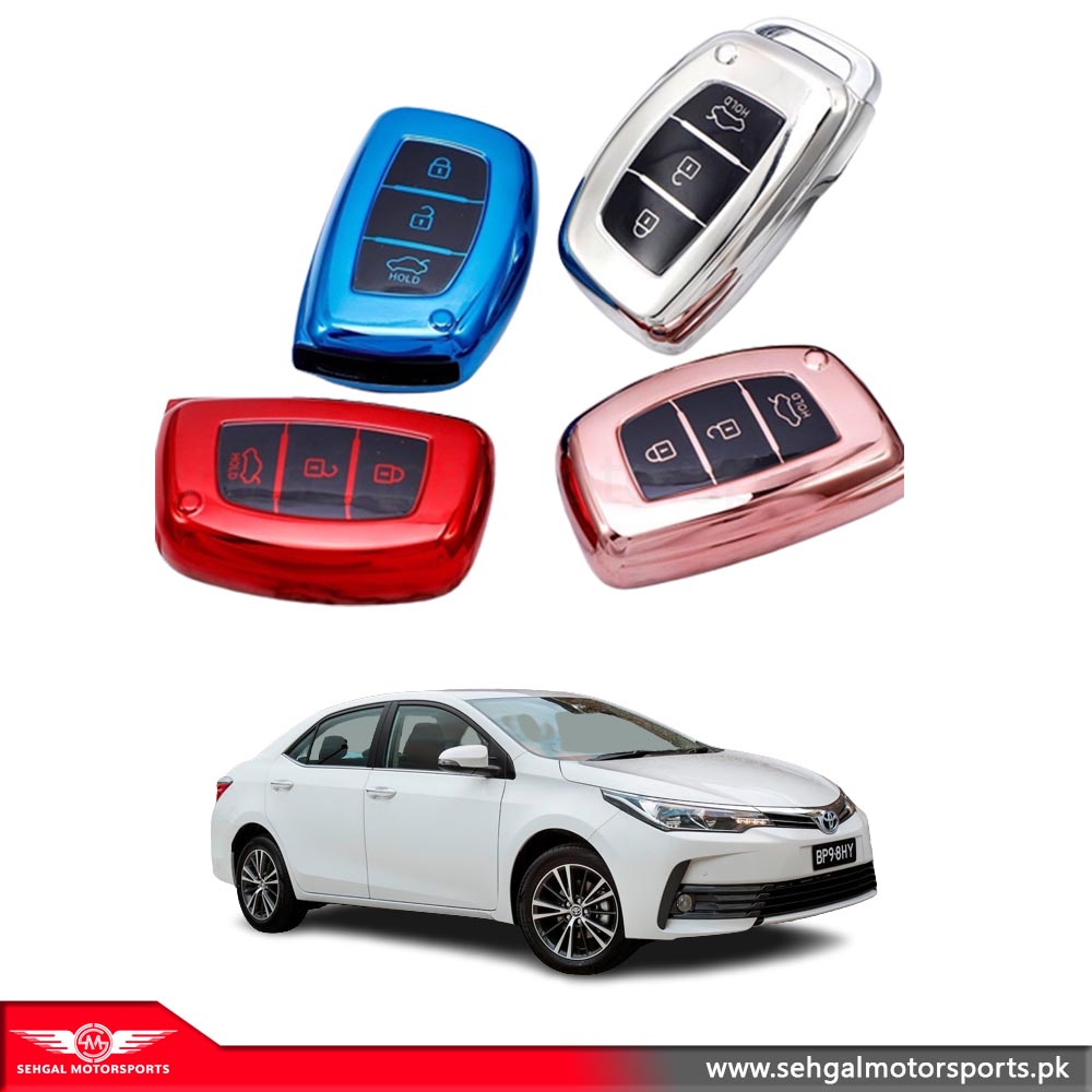Toyota Corolla Fancy TPU KEY COVER MODEL 2017-2021