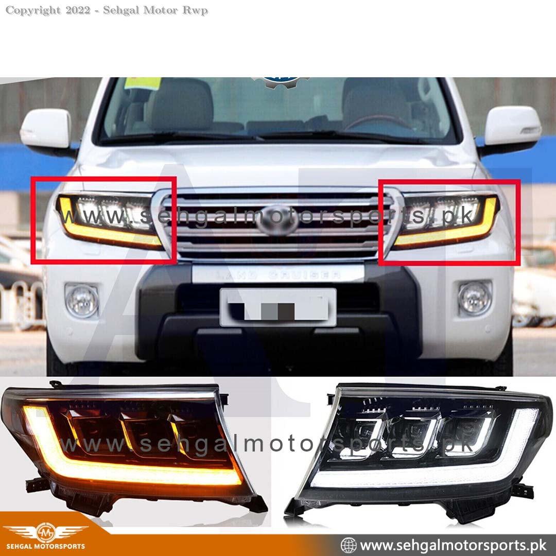 Toyota Land Cruiser FJ200 Head Light LEXUS STYLE Model 2010-2015