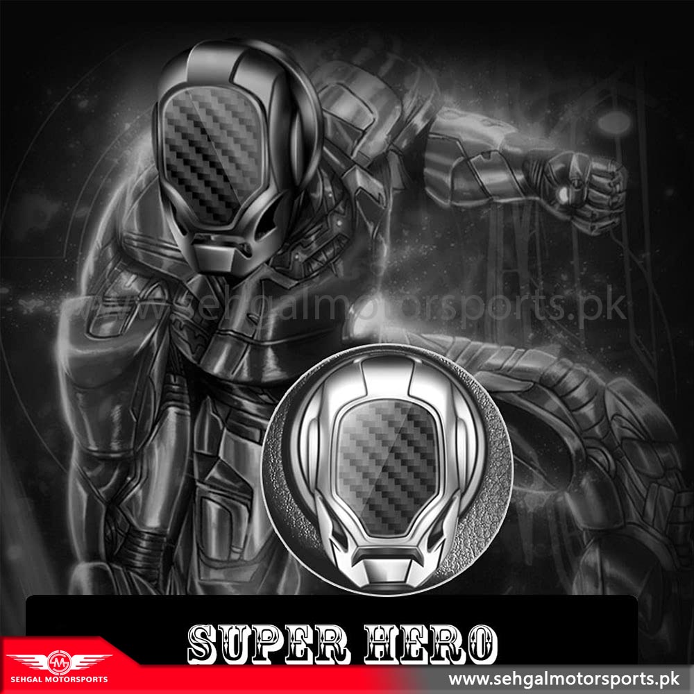 Carbon Fiber Super Hero Push Start Button