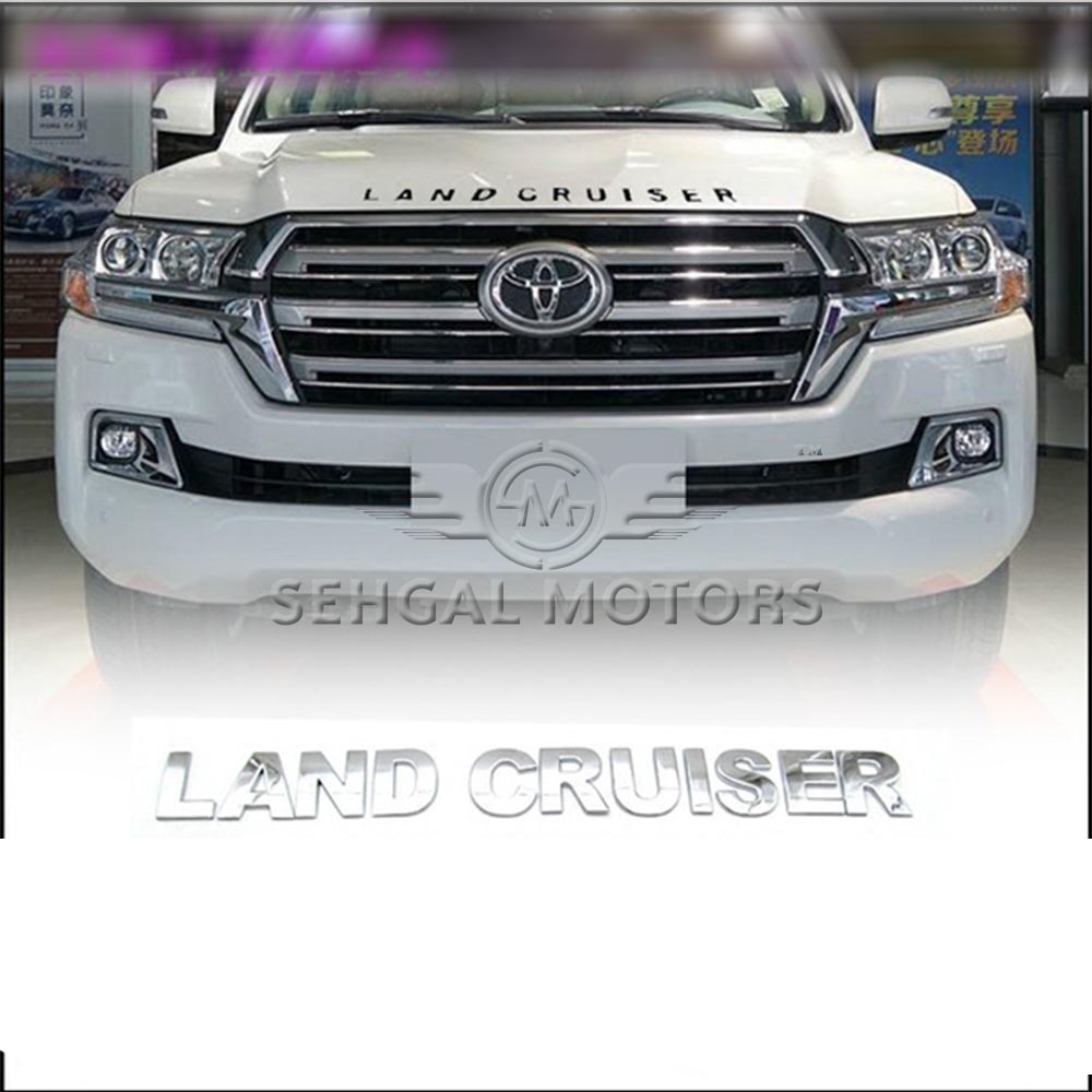 Toyota Land Cruiser Bonnet Monogram (Large) Chrome