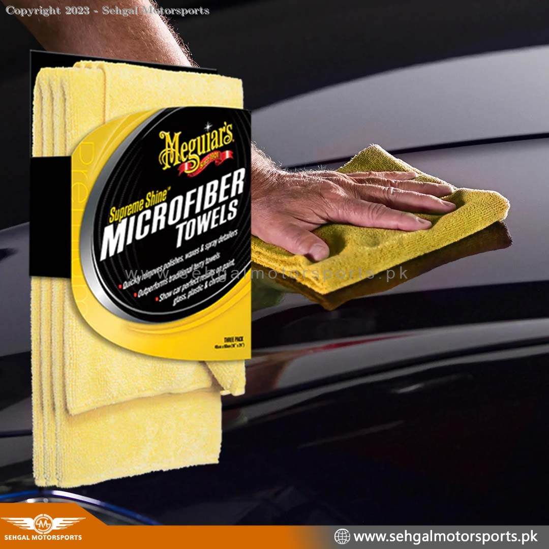 Meguiar's Microfiber luxury Towel 40cmx60cm Pack Of 3