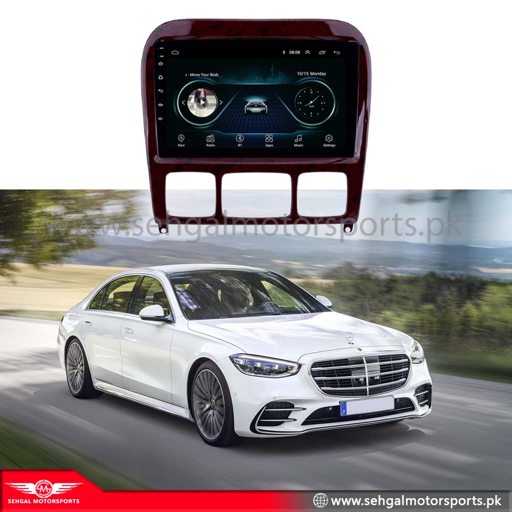 Mercedes Benz S320 Android LCD Panel 1+16GB Wooden Design Model 1997-2005