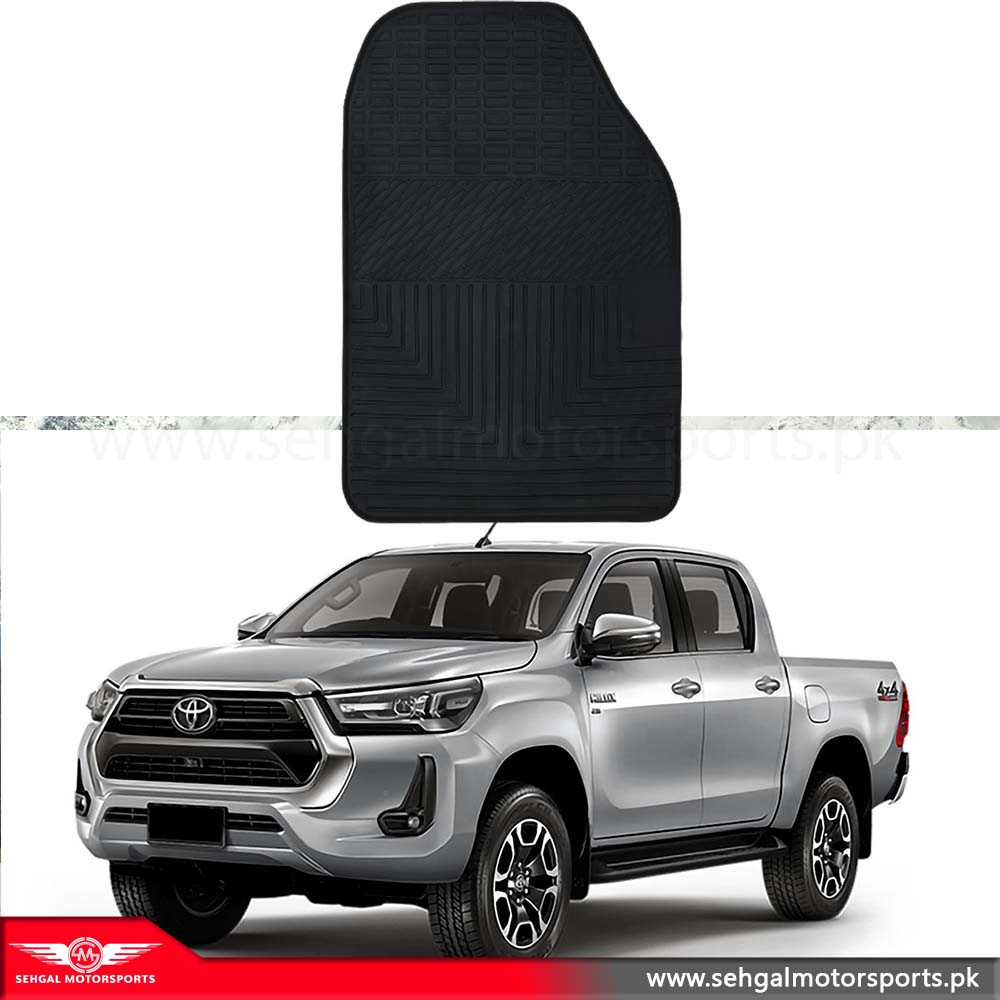 Toyota Hilux Revo Rubber Floor Mat Black Model 2017-2023
