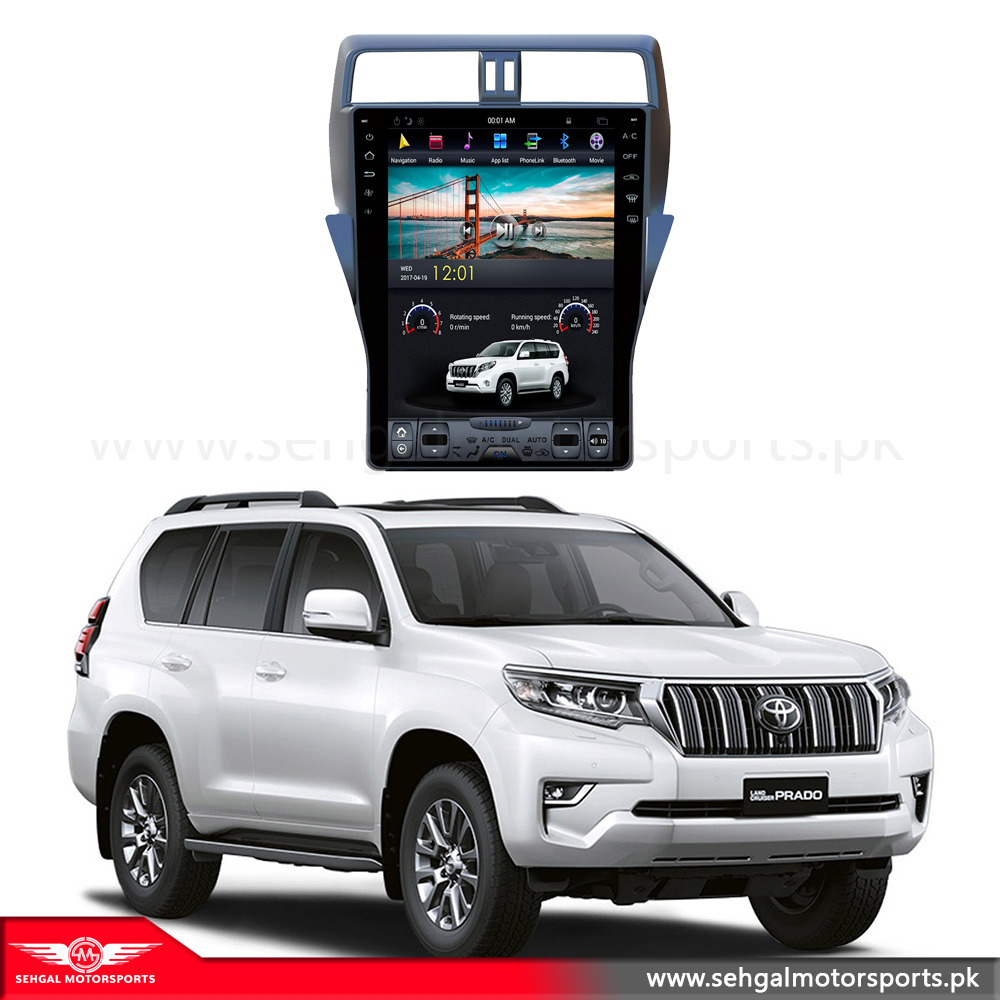 Toyota Prado FJ150 Tesla PX6 Full Touch 15.5 Inch 4+64GB Model 2014-2017