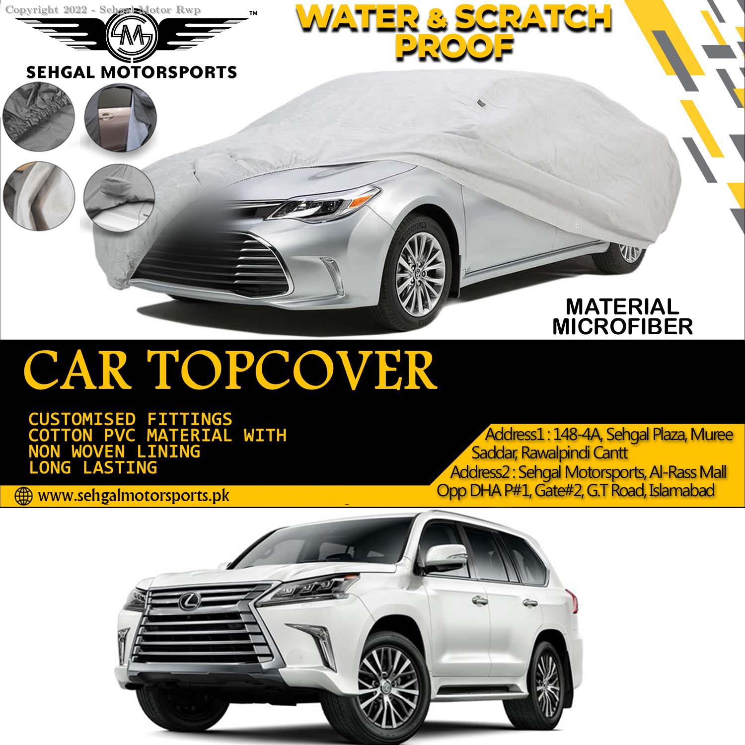 Lexus LX570 Top  Cover Microfiber
