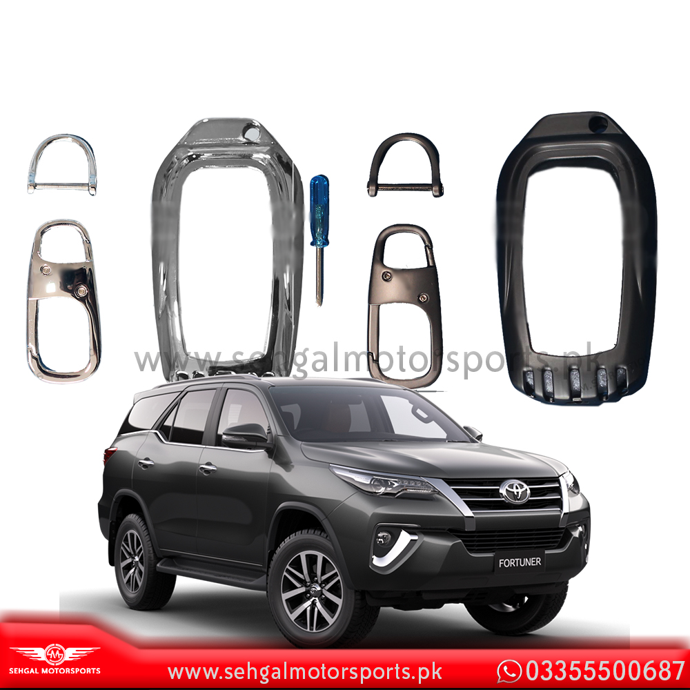 Toyota Fortuner Key Cover Metal Mix Design Model 2017-2021